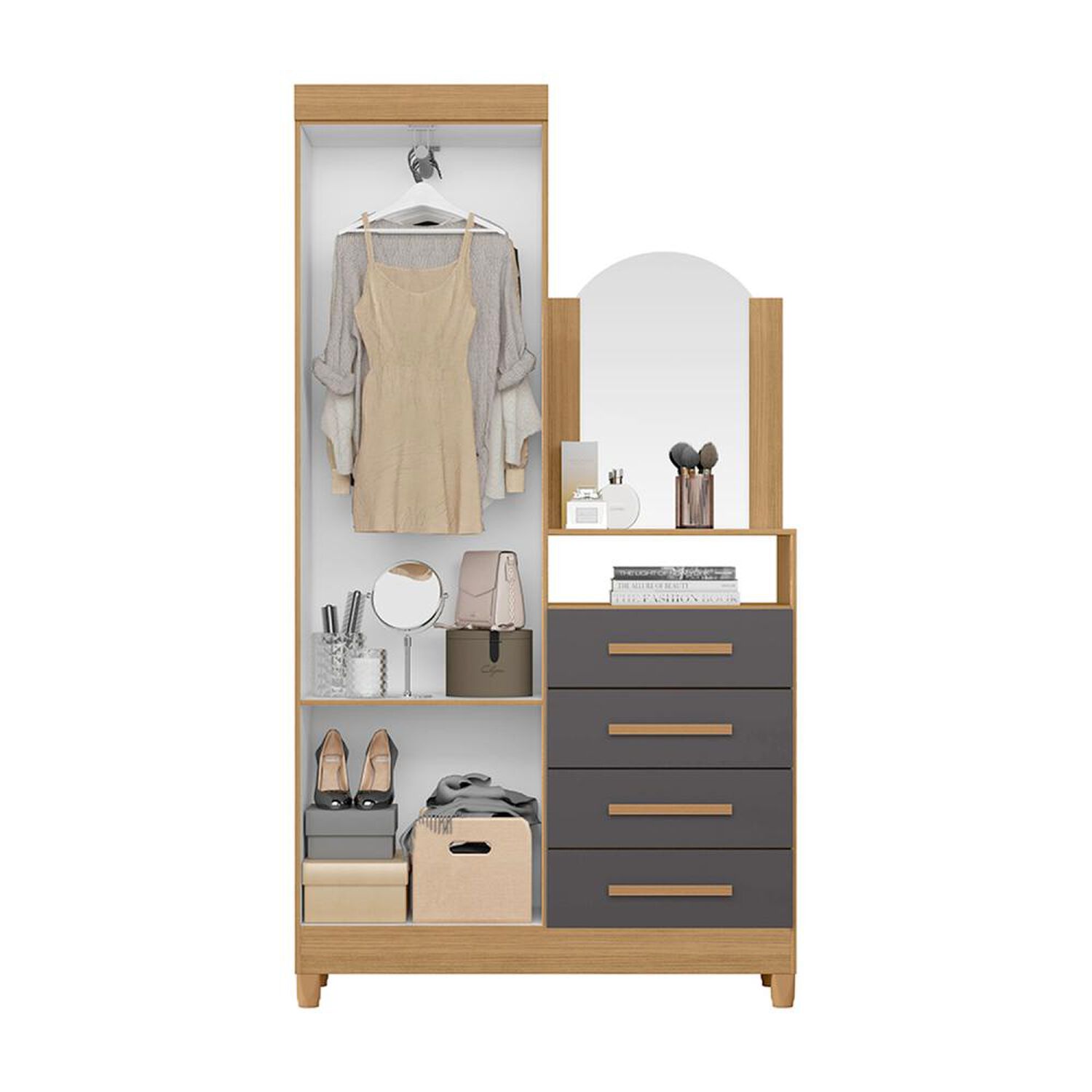 C&oacute;moda Vekka Home Comoda Capri / 2 Puertas / 4 Cajones image number 2.0