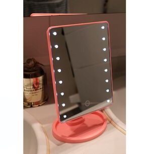 Espejo De Maquillaje Con Luces Led Bandeja