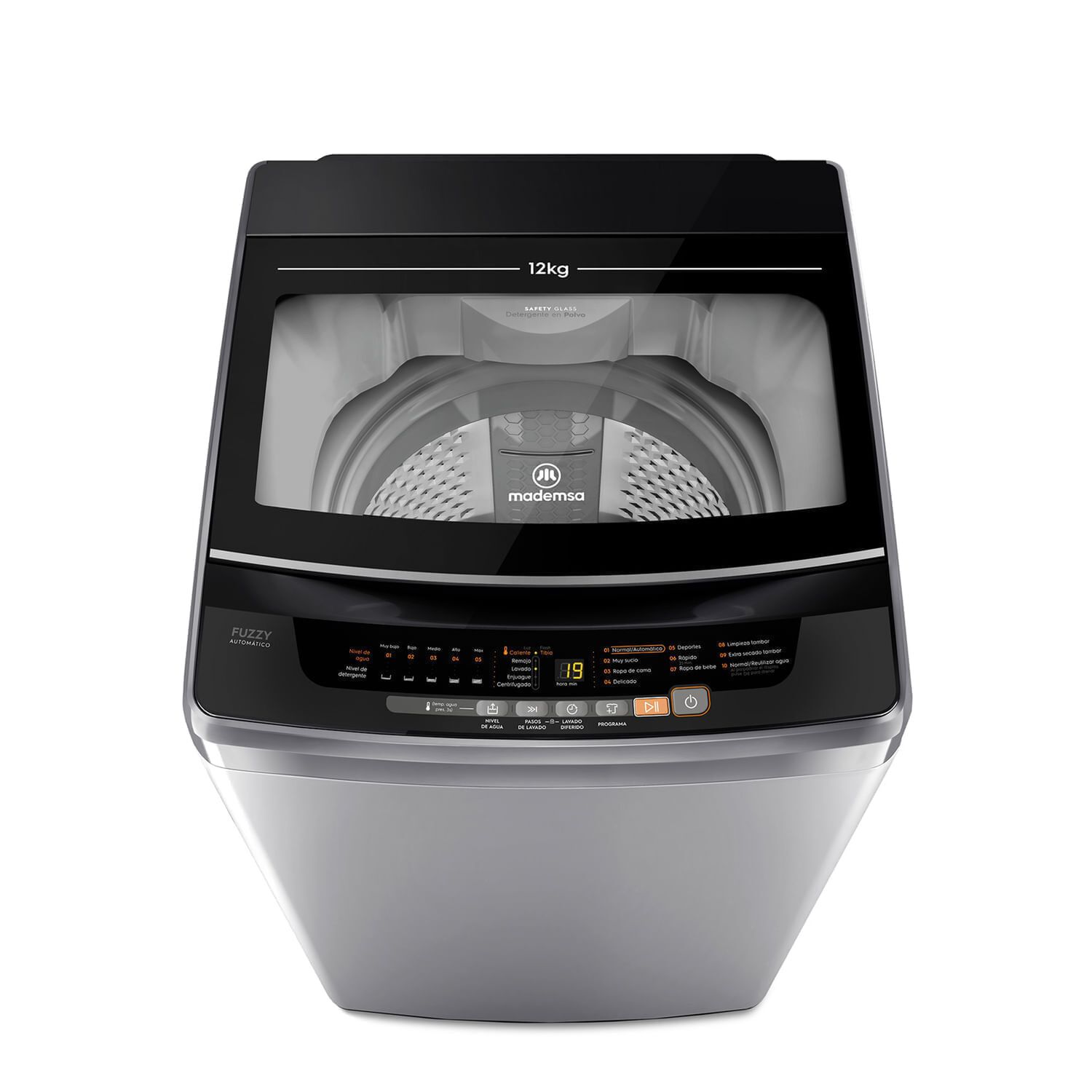 Lavadora Autom&aacute;tica 12kg Fuzzy Autom&aacute;tico 12 Szg Gris image number 0.0