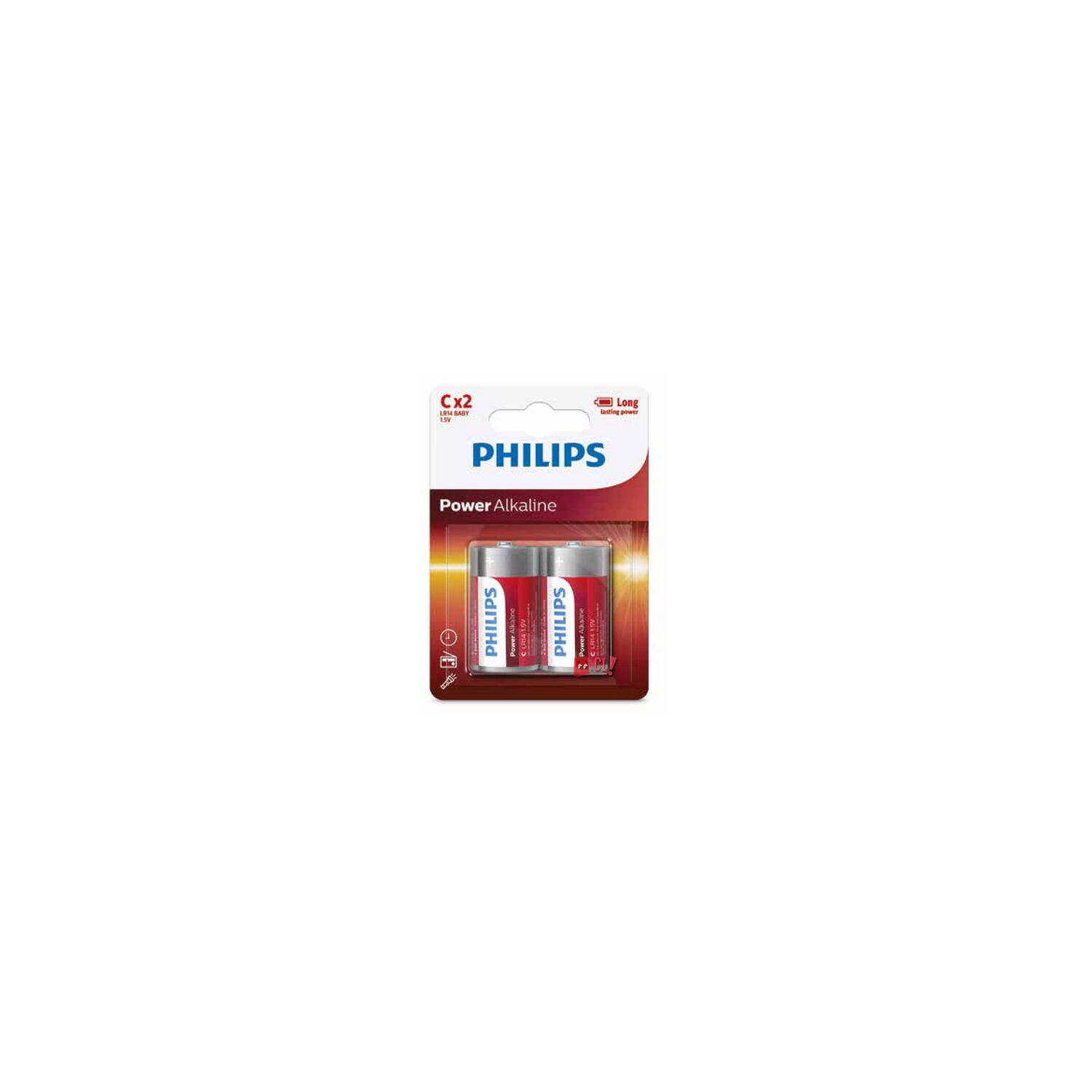 Pack 2 Pilas Alcalinas C Lr14 Baby Philips - Ps image number 1.0
