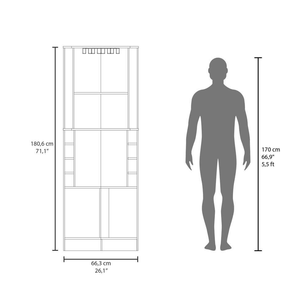 Bar Esquinero Soporte Para Copas Fm-001 image number 7.0
