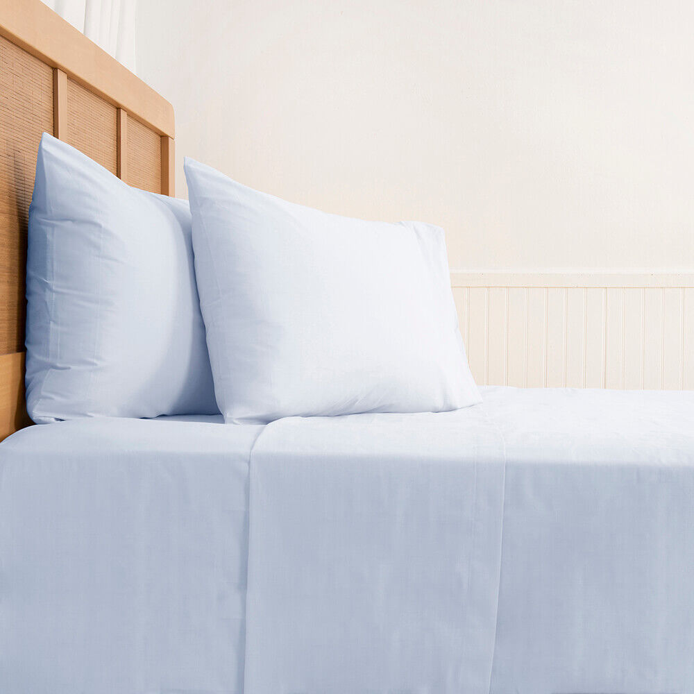 Sabana 180 Hilos Lisos Super King Celeste image number 3.0