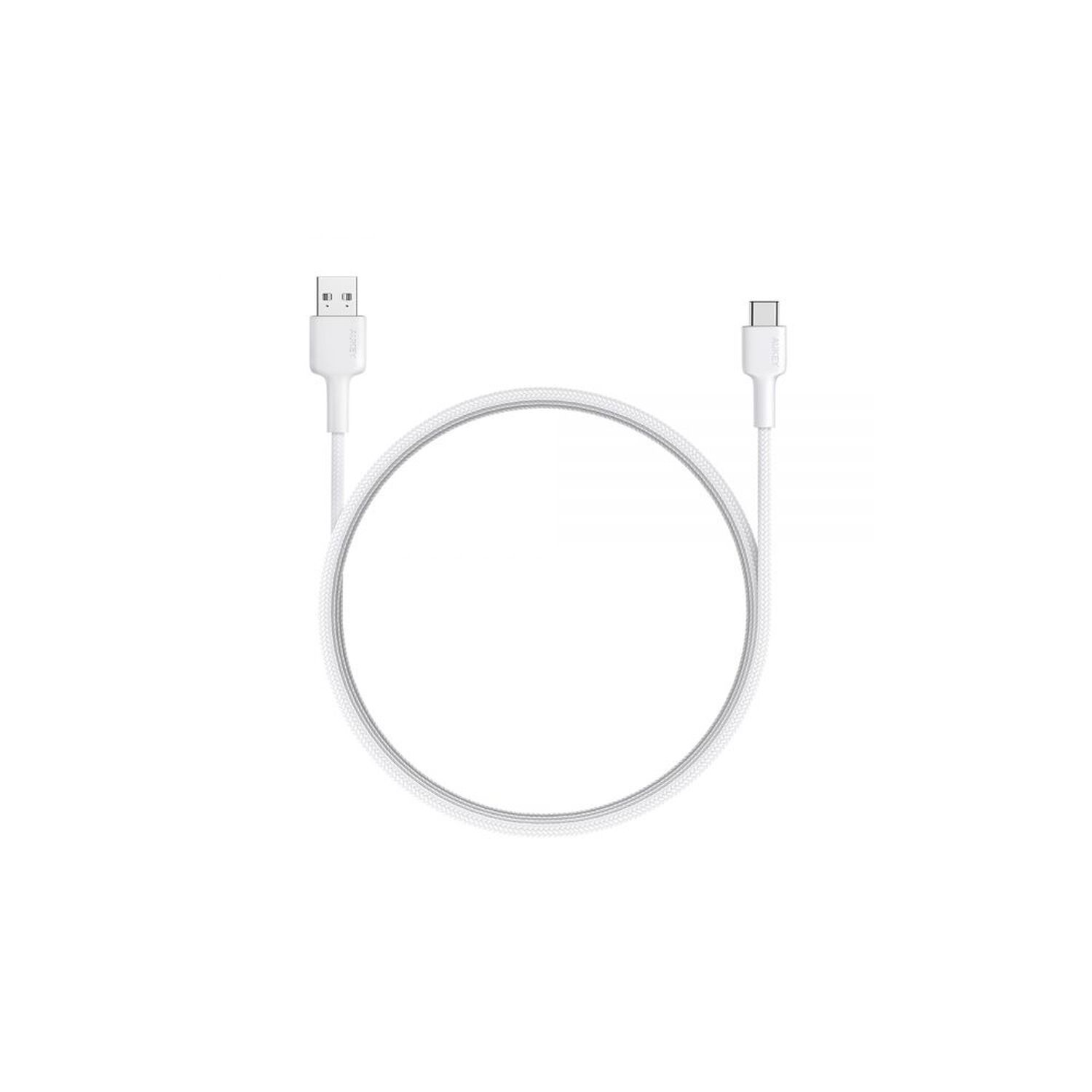 Aukey Cable Trenzado Nylone Usb 2.0 A Usb-c 0,9m Blanco Cb-cd30-w image number 1.0