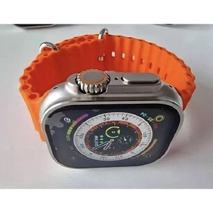 Smartwatch Ultra Reloj Inteligente Ultra Watch 8 49mm Caja Blanco Correa Naranja