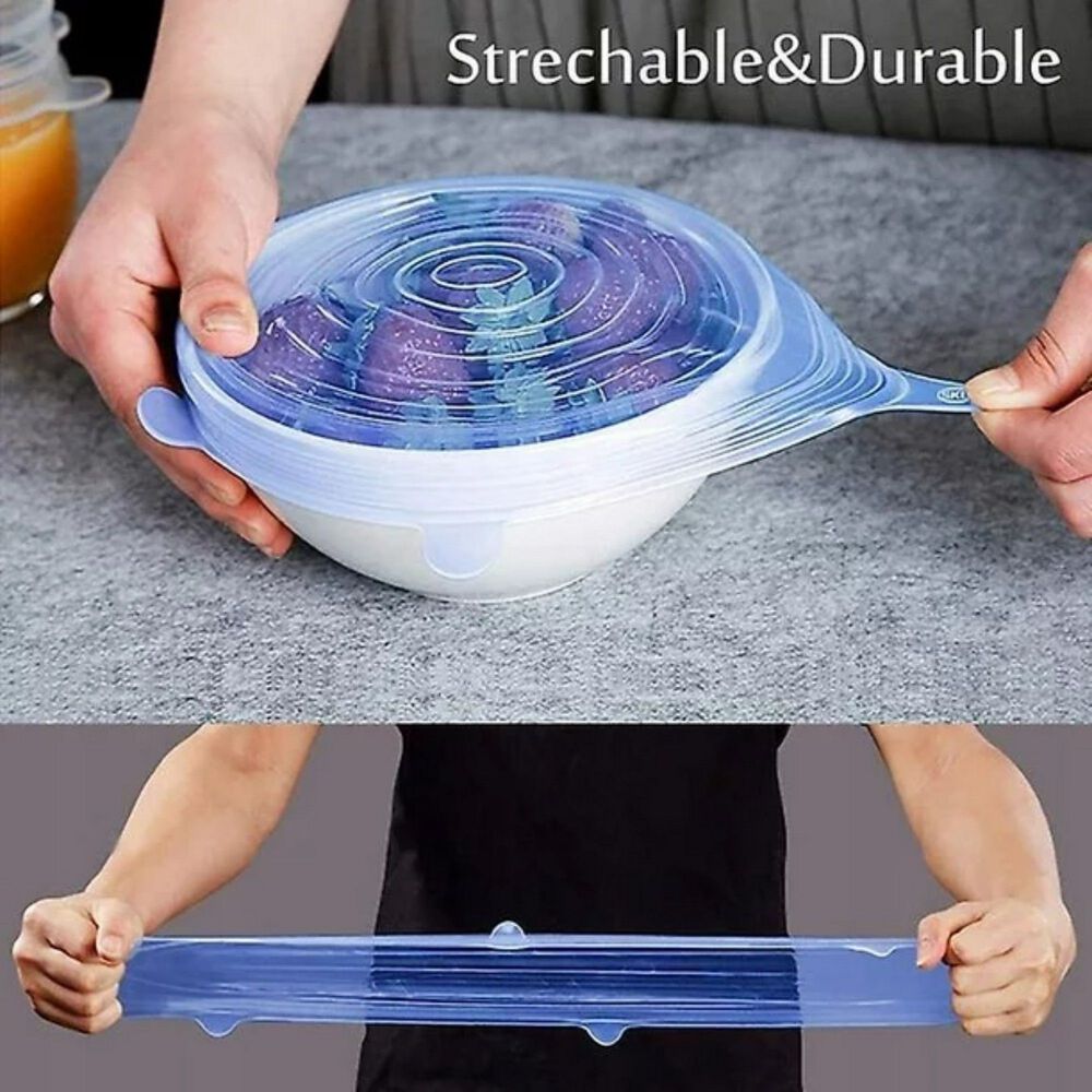 Pack 6 Tapas Silicona Menaje Cocina image number 3.0