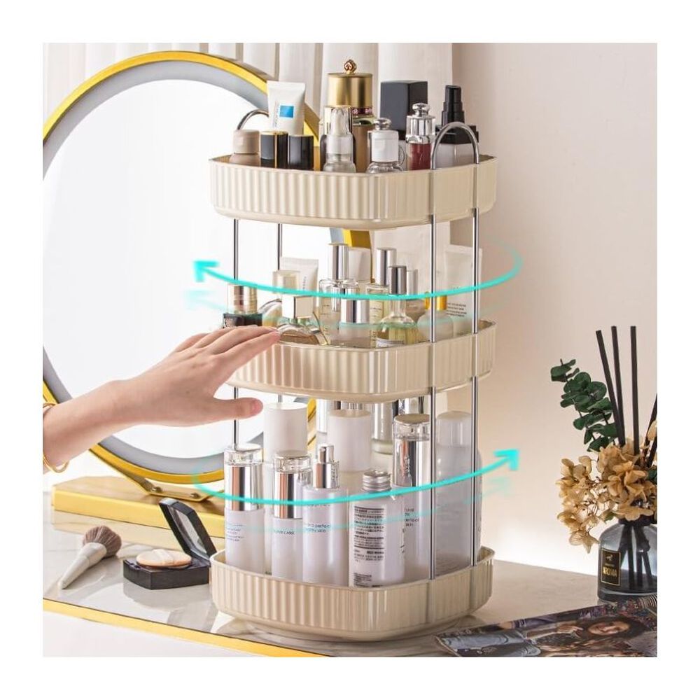 Organizador De Maquillaje 3 Niveles Giratorio 360 image number 3.0