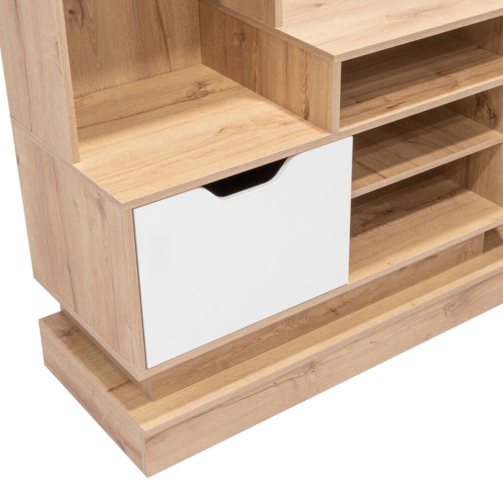 Centro De Entretenimiento Tv 55" Caf&eacute; Claro 181.4x177.7x43.1 Cm image number 4.0