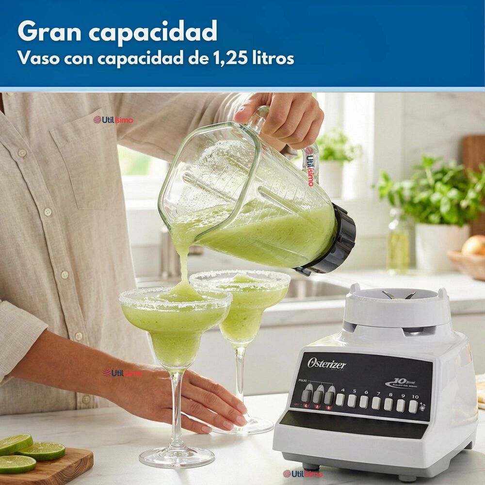 Licuadora Oster De 10 Velocidades Blanca Version 2026 image number 3.0