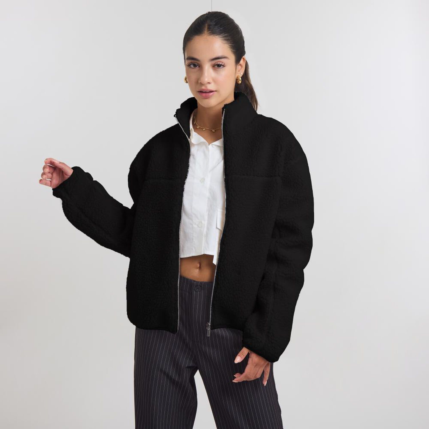 Chaqueta Chiporro Cuello Alto Full Cierre Mujer Freedom image number 0.0