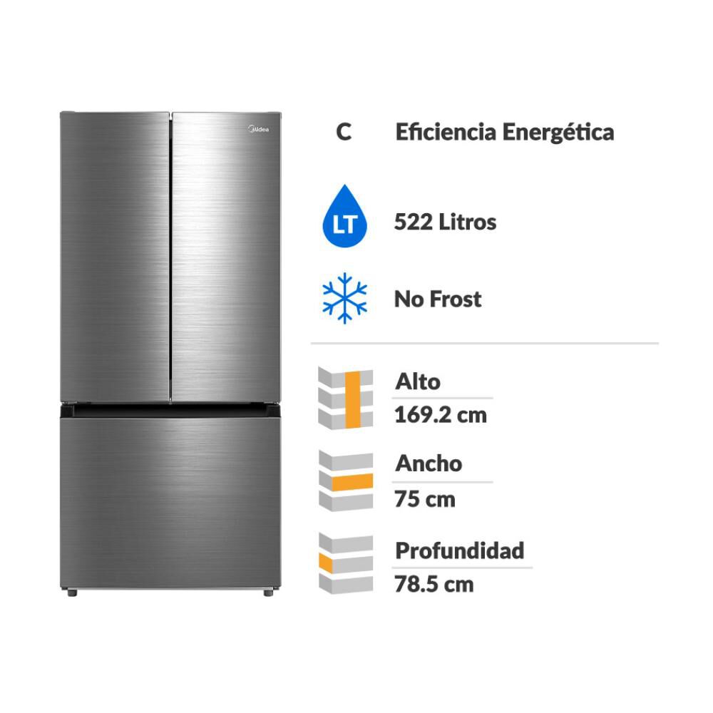 Refrigerador French Door Midea MDRF670FGE46 / No Frost / 522 Litros / C image number 1.0