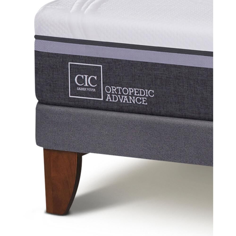 Cama Europea Cic Ortopedic Advance / 2 Plazas / Base Normal + Respaldo image number 4.0