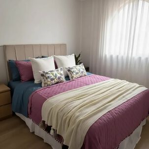 Set Renovaci&oacute;n Dormitorio Jard&iacute;n De Lavanda 8 Piezas 2plazas