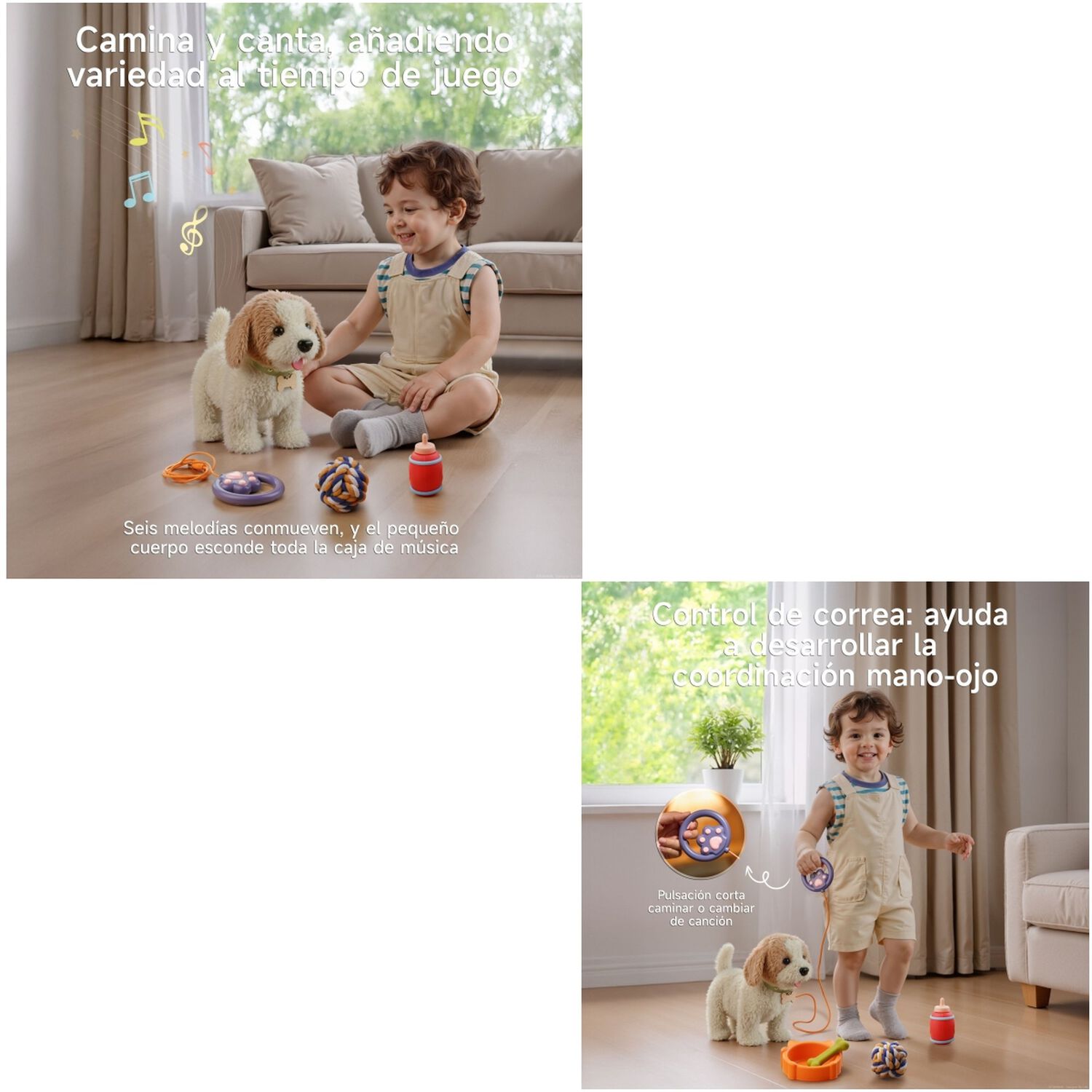 Perro De Peluche Juego De Juguetes Musical Tm381 Lubabycas image number 4.0