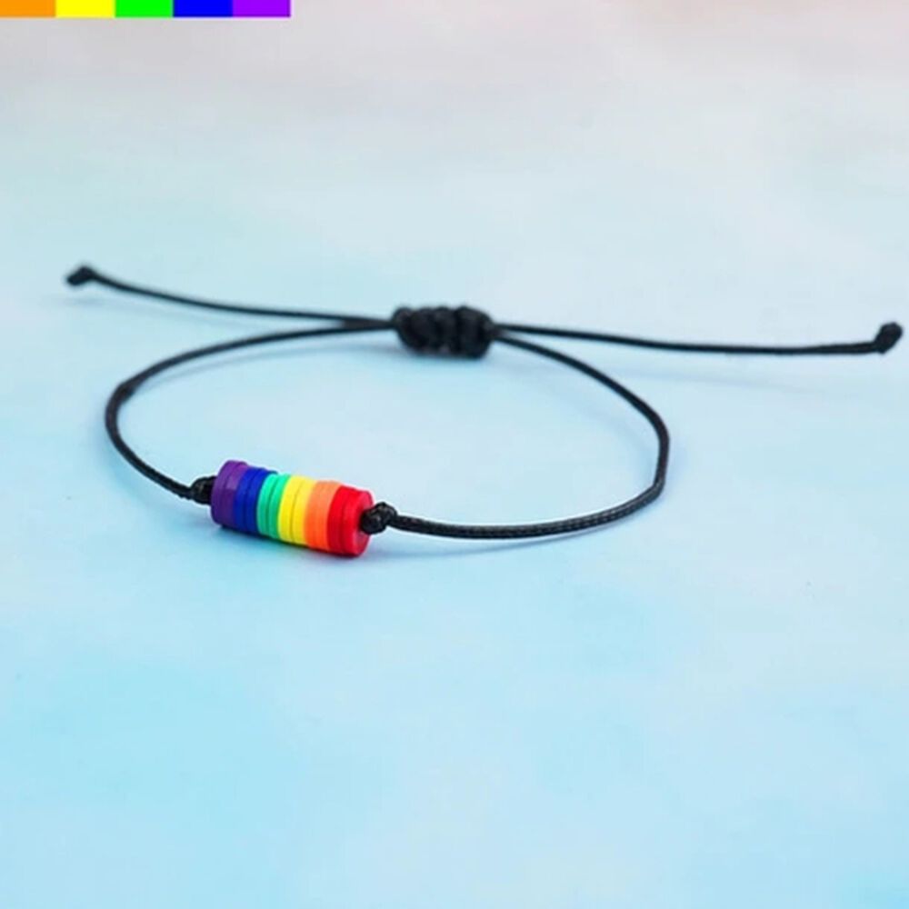 Pulsera Arcoíris Unisex Brazalete De Cuerda Bandera image number 2.0