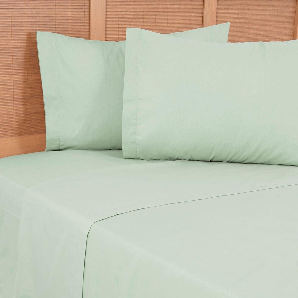 Sabana 144 Hilos Lisas 2 Plazas Verde image number 3.0