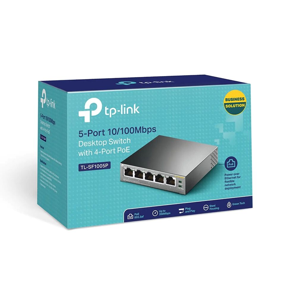 Switch Tp-link Sobremesa De 5 Puertos A 10/100 Mbps Poe image number 1.0