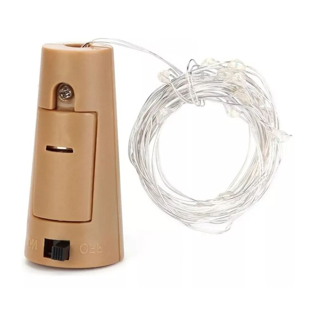 Luces Corcho Hada Alambre 10 Led Decoracion Calidas image number 0.0