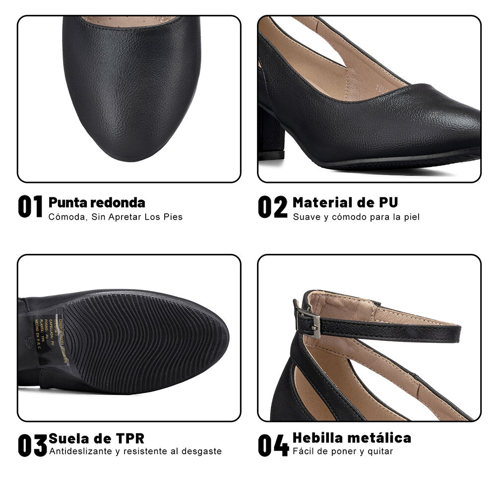 Zapato Taco Mujer Formal Weide You523 image number 8.0