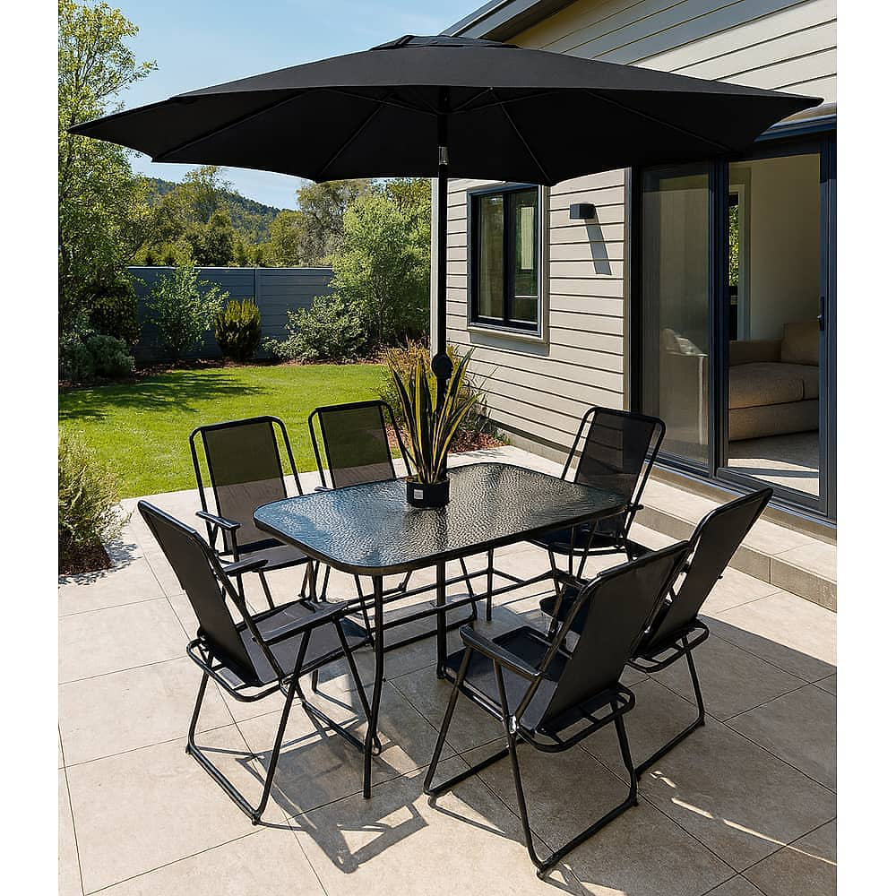 Juego De Terraza Casaideal Garden / 6 Sillas + Quitasol image number 1.0