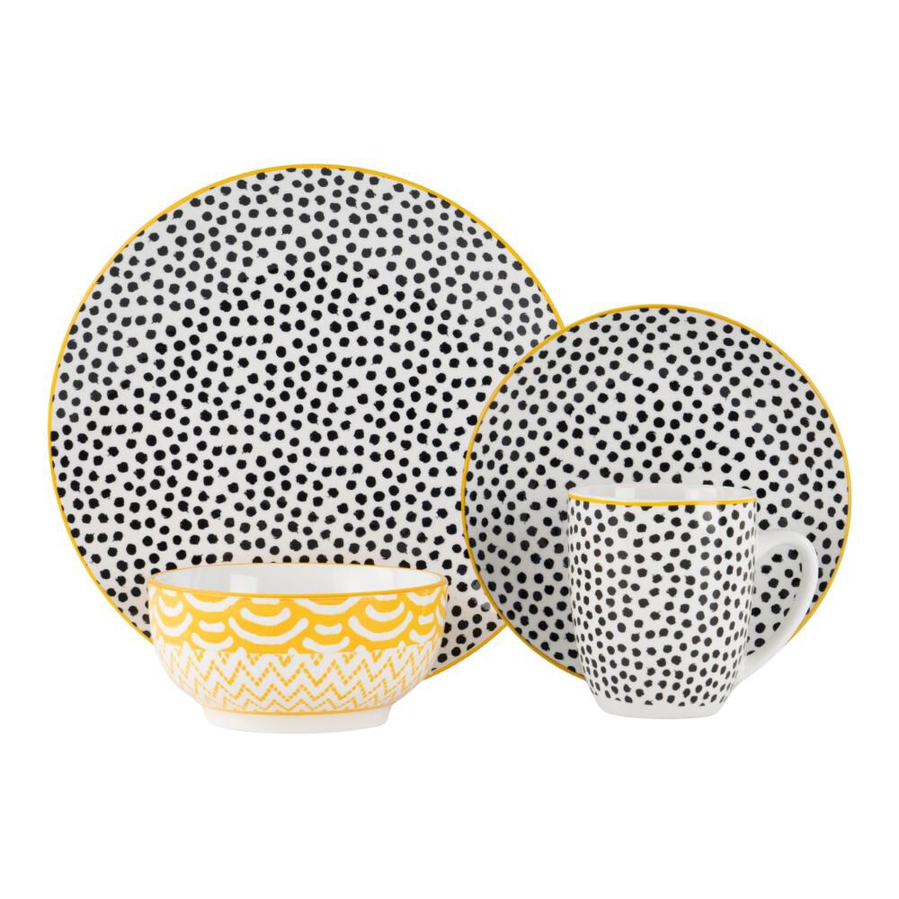 Juego De Vajilla Azhome Puntos / 16 Piezas / 4 Personas image number 0.0