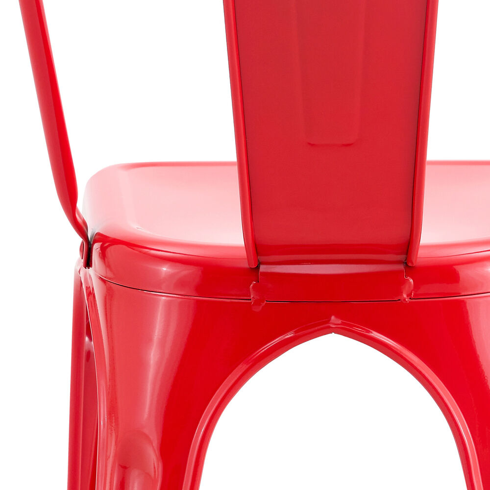 Pack De 4 Silla Metal Tolix Rojo image number 5.0
