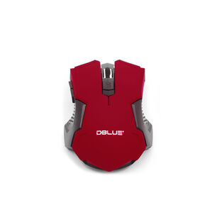 Mouse &Oacute;ptico Inal&aacute;mbrico Dise&ntilde;o Color Rojo - Ps