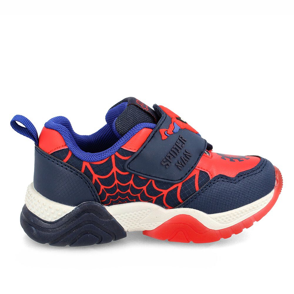 Zapatilla Ni&ntilde;o Bubblegummers Luces Spiderman Marvel Azul image number 4.0