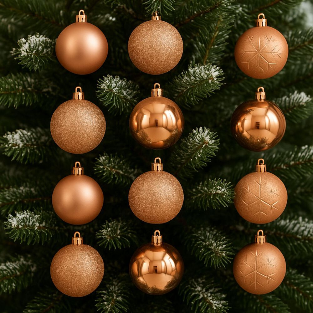 16 Esferas Bambalinas Adorno Navideño Rosa 6cm Decoracion image number 2.0