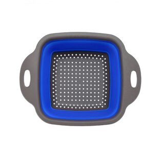 Pack 2 Coladores Escurridor Rectangular Cocina Azul