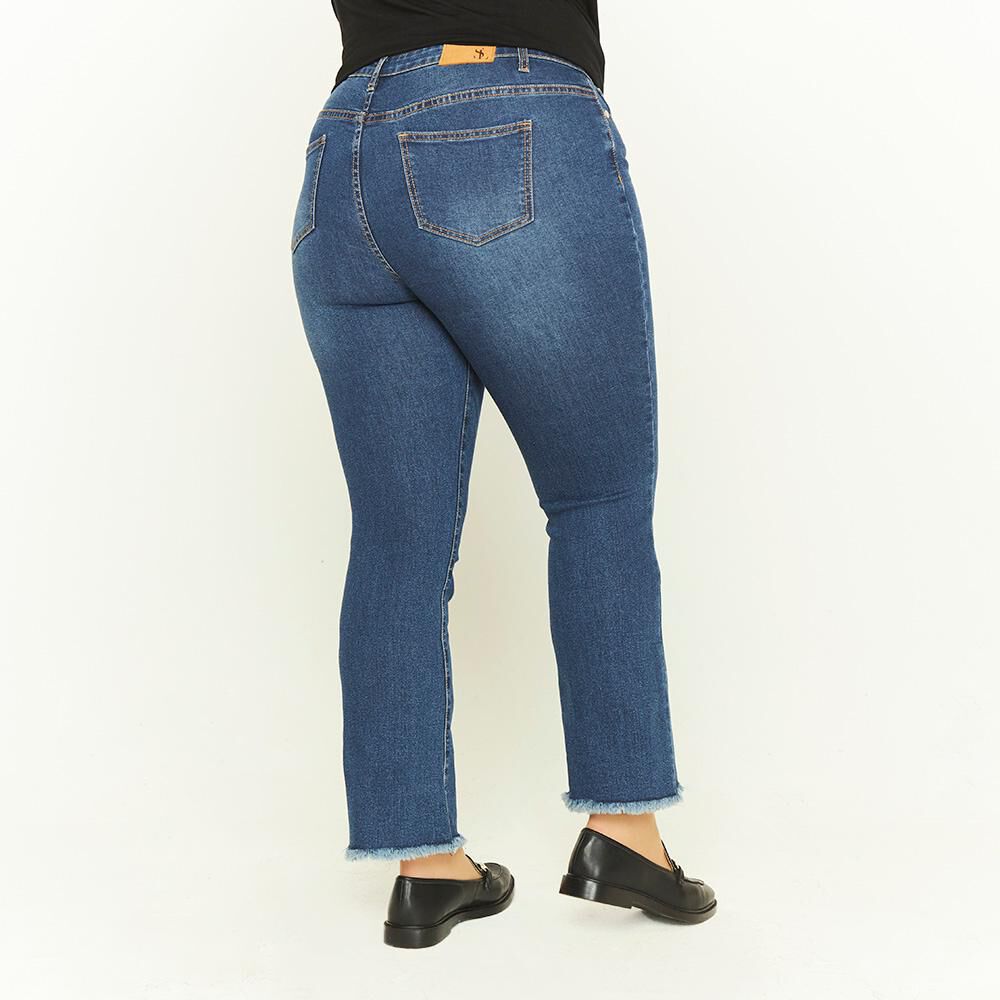 Jeans Talla Grande Fashion Tiro Alto Flare Mujer Sexy Large image number 2.0