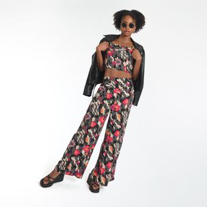 Blusa Crop Sin Mangas Cuello Recto Mujer Rolly Go