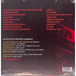 Burton Cummings - Massey Hall: Live In Toronto (2lp) (red Vinyl) | Vinilo