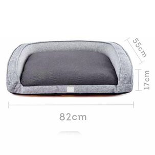 Cama Antibacteriana Y Transpirable Para Mascotas 82x55x17cm