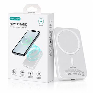Powerbank Magsafe Potencia Inteligente Inalambrico Cargador Maxam