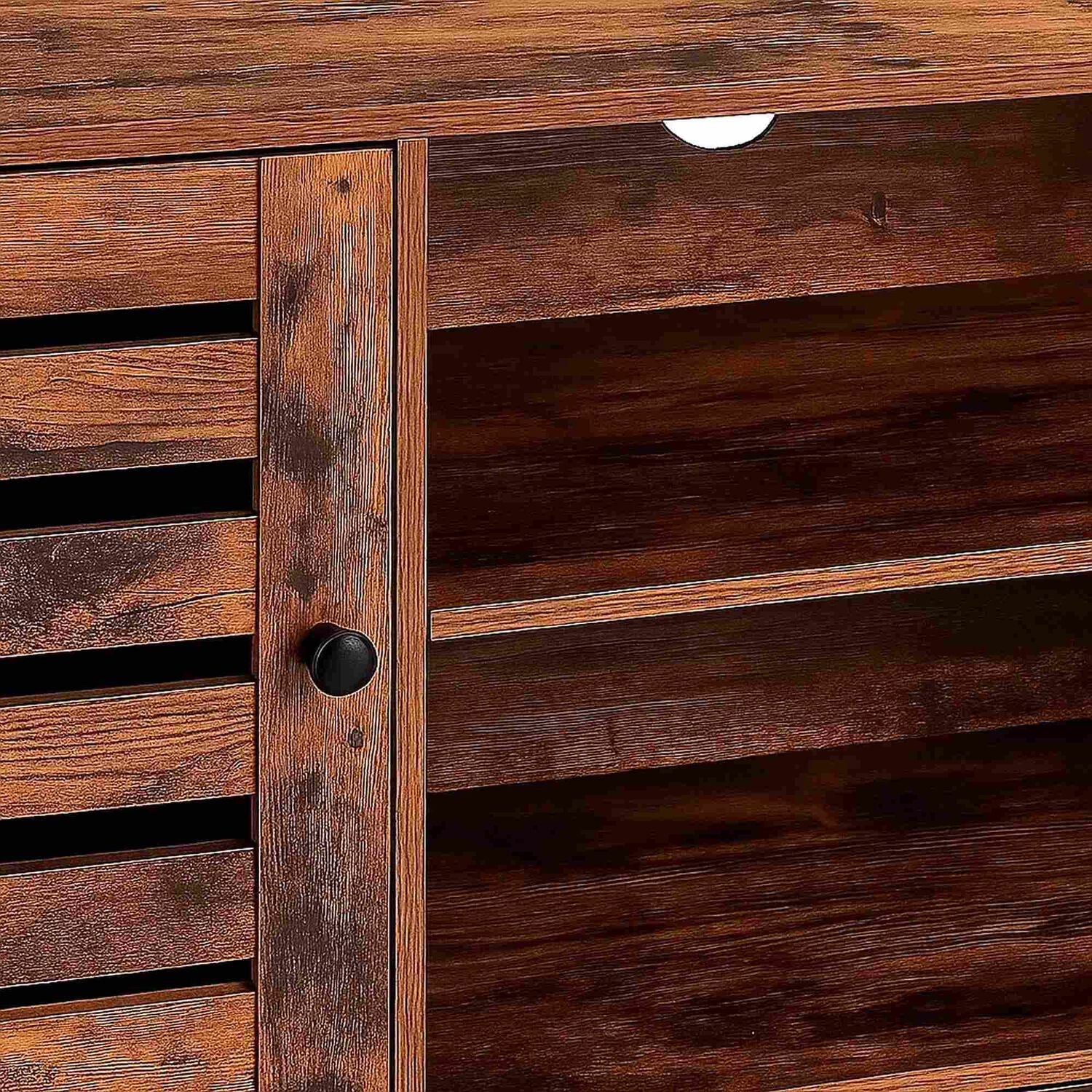 Rack De Tv Rustik Madera Oscura Walnut image number 5.0