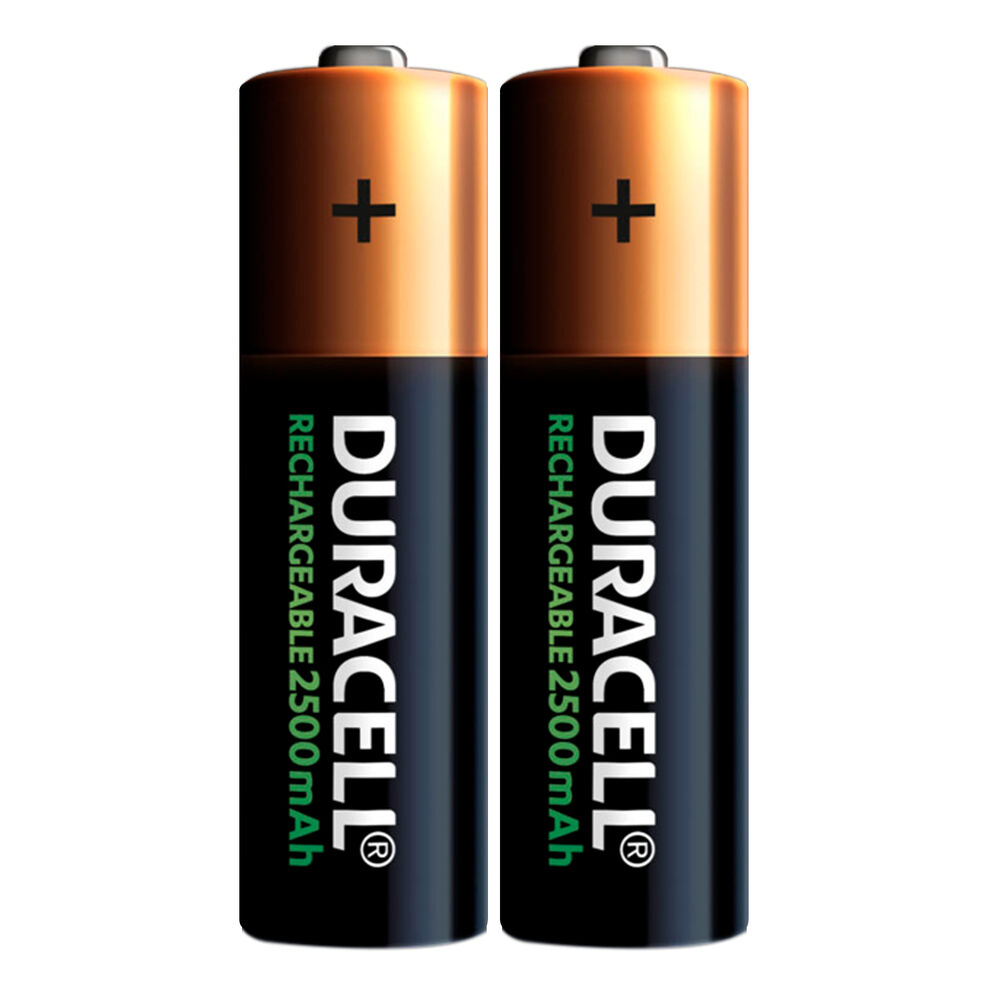 Pilas Recargable Aa Hr6 X2 1.2v Cilindrica Duracell 2500mah image number 1.0