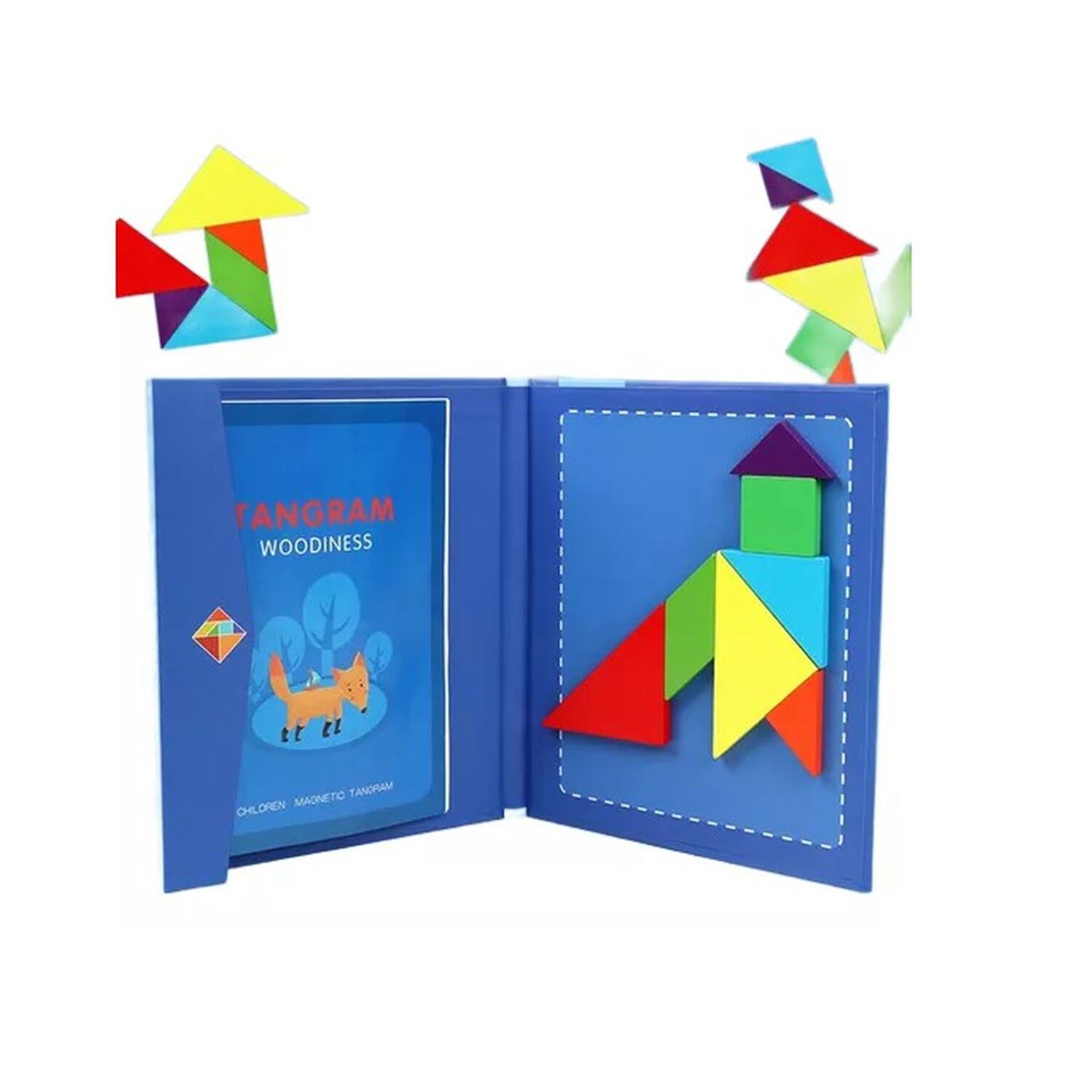 Rompecabezas Magn&eacute;ticos 3d Tangrama Montessori Did&aacute;ctico 22x19 Cms image number 0.0