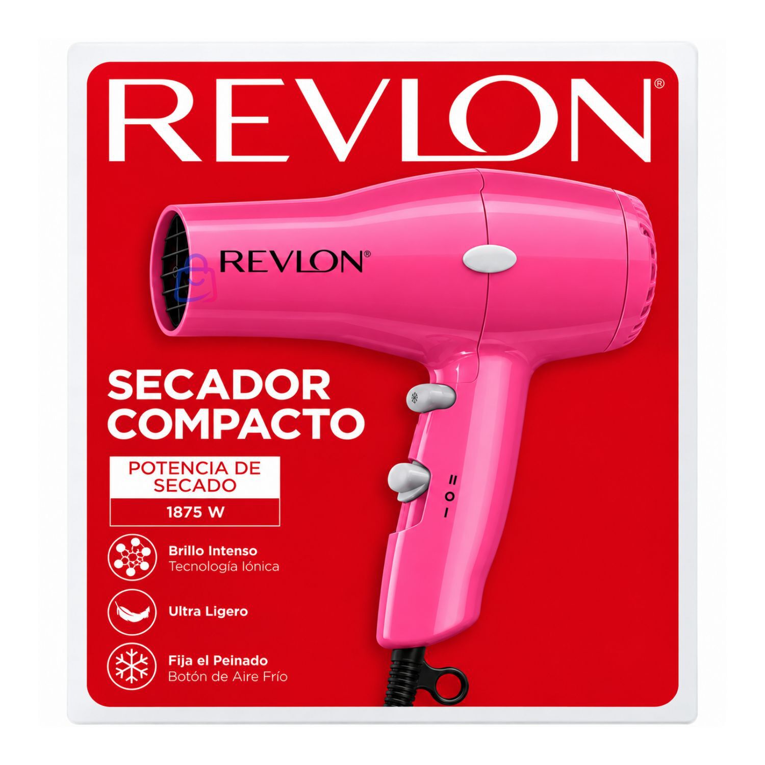 Secador De Pelo Revlon I&oacute;nico Compacto 1875w Rosa - Ps image number 4.0