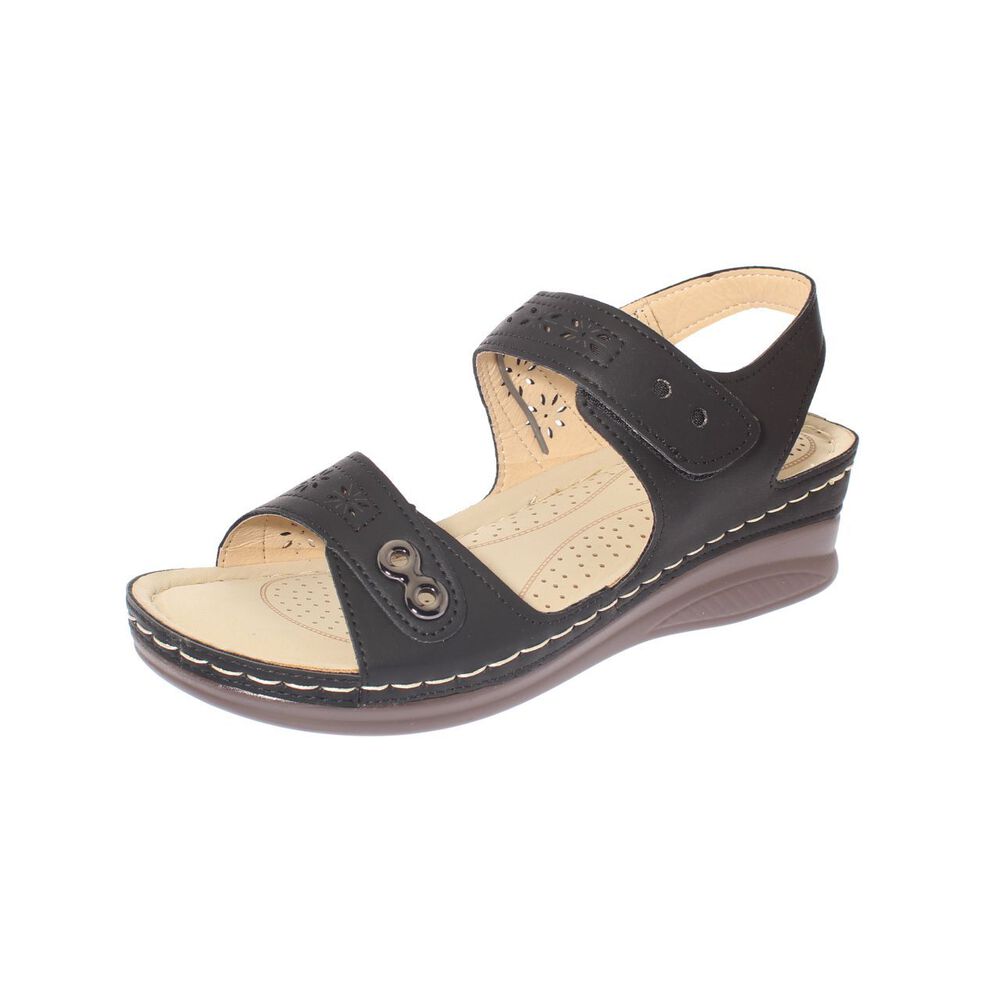 Sandalia Confort Negro Modelo Italiano Art. 5ask76613black image number 0.0