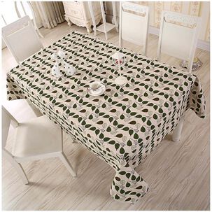 Mantel Para Mesa Rectangular De Lino De Algod&oacute;n 140x220cm Md13