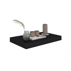 Repisa Flotante Negra Minimalista Estante Organizador Pared 60cm