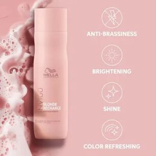 Shampoo Blonde Recharge Wella 250ml Cabellos Rubios