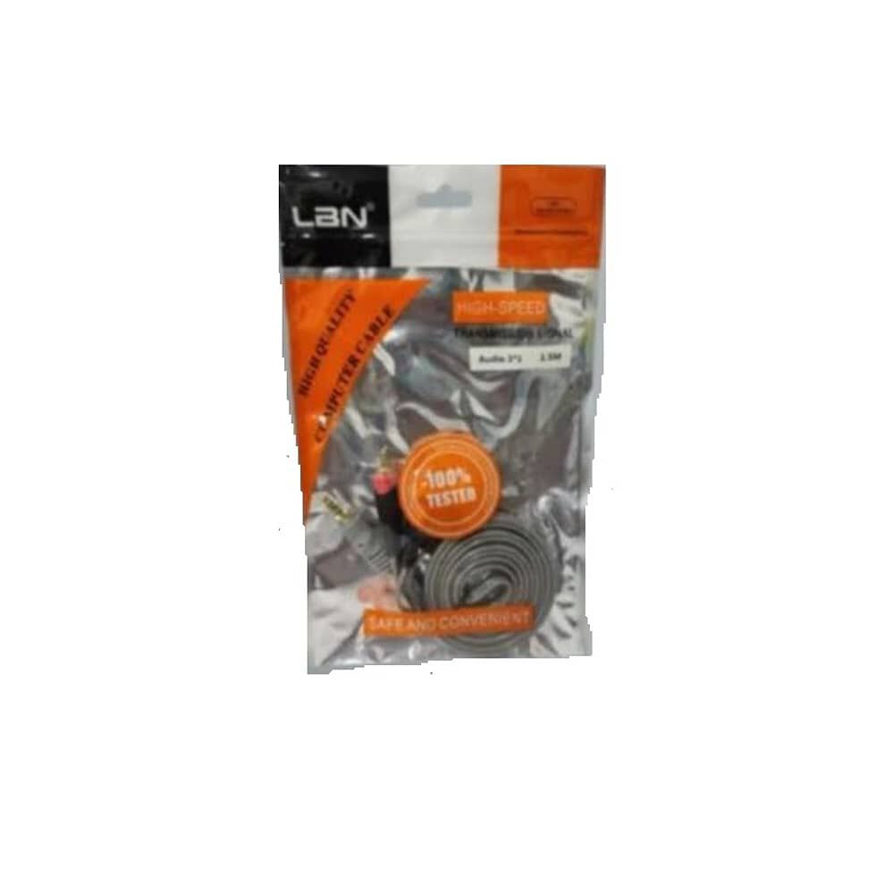 Cable Auxiliar Rca 3x1 Calidad Lbn De 1.5m image number 0.0