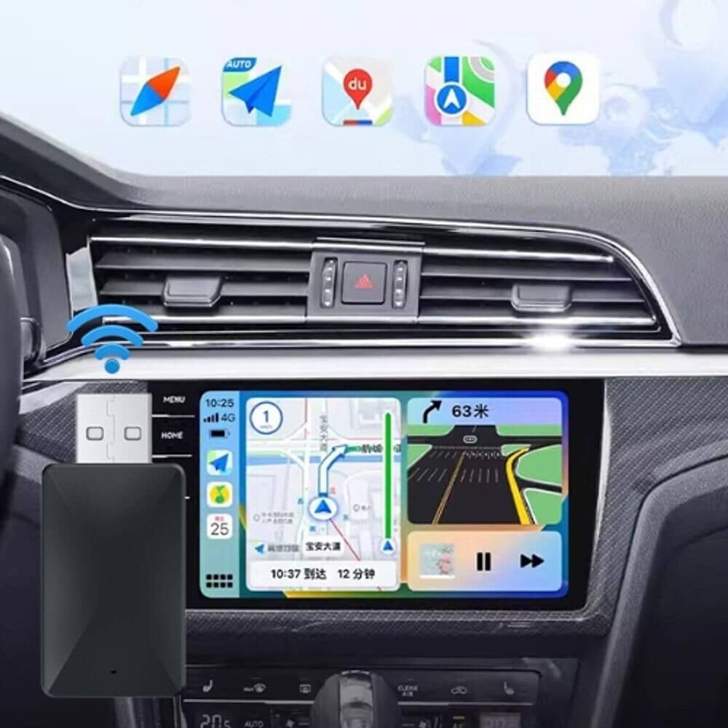 Adaptador Carplay Inalambrico Usb Conexi&oacute;n Autom&aacute;tica image number 3.0