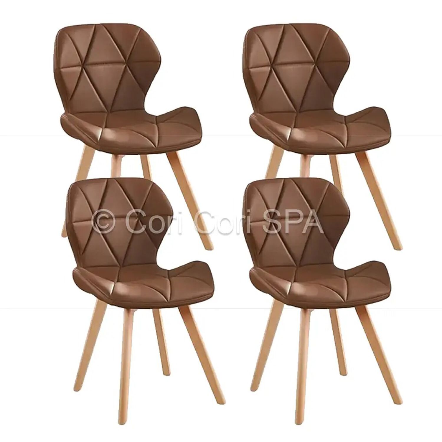 Comedor Mesa Warwick 100cm + 4 Sillas Mariposa Wood Cafe image number 1.0