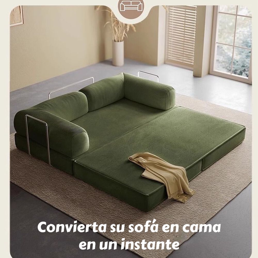 Sillon Sofa Cama Comprimido Combinable 203cm K17 Verde image number 4.0