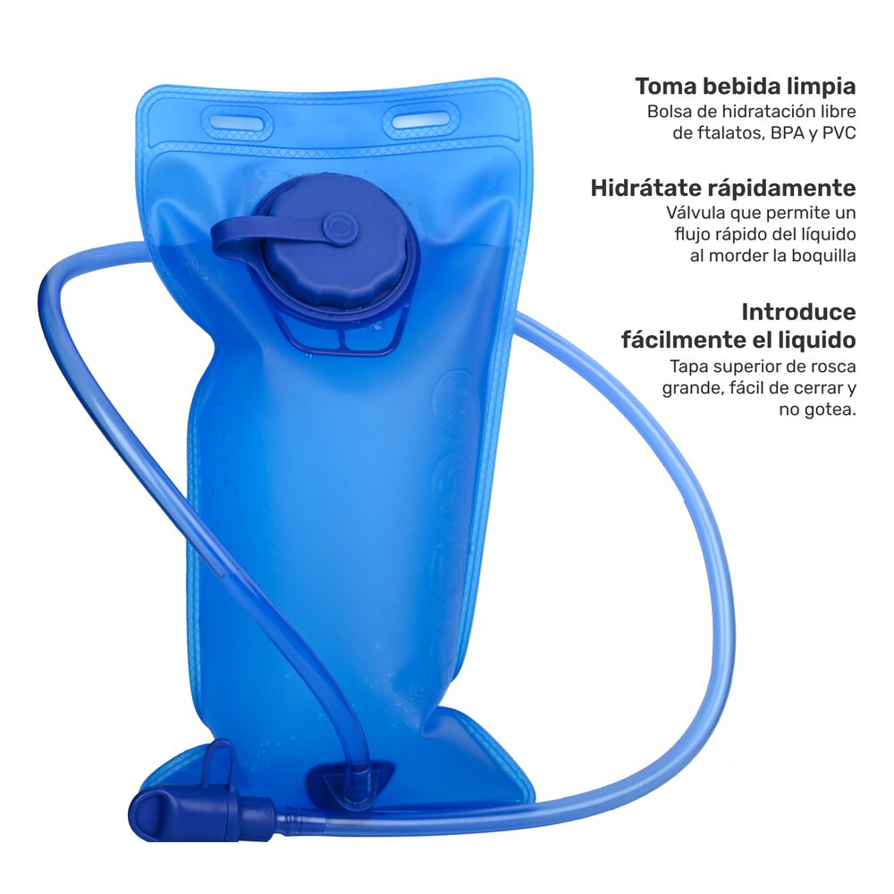 Mochila Outdoor Hydroroad Azul + Bolsa De Agua Lhotse image number 3.0