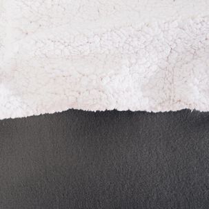 Frazada Polar-sherpa Lisa 2 Plazas Gris