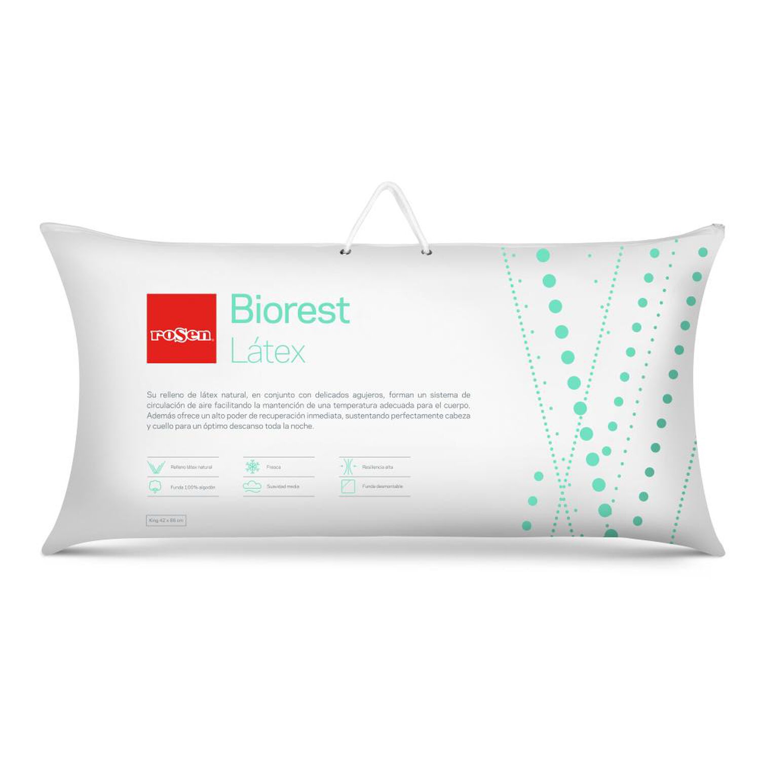 Almohada Rosen Biorest / 200 Hilos image number 4.0