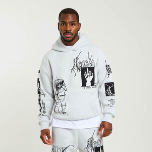 Poler&oacute;n Estampado Regular Cuello Redondo Con Capucha Hombre Rolly Go